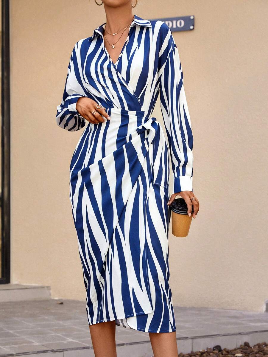 AMELIA | Vestido estampado cruzado