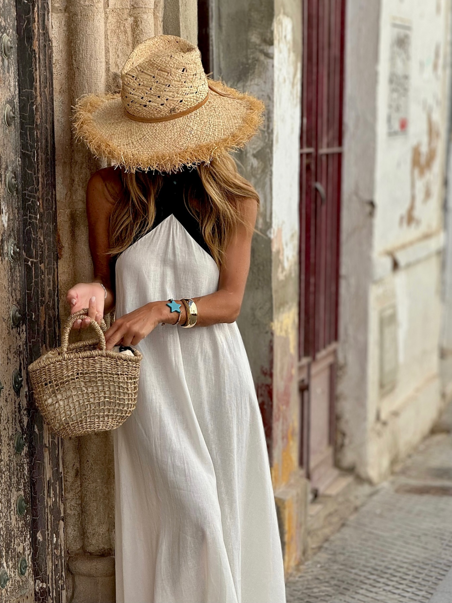 CANELA | Vestido con escote cruzado