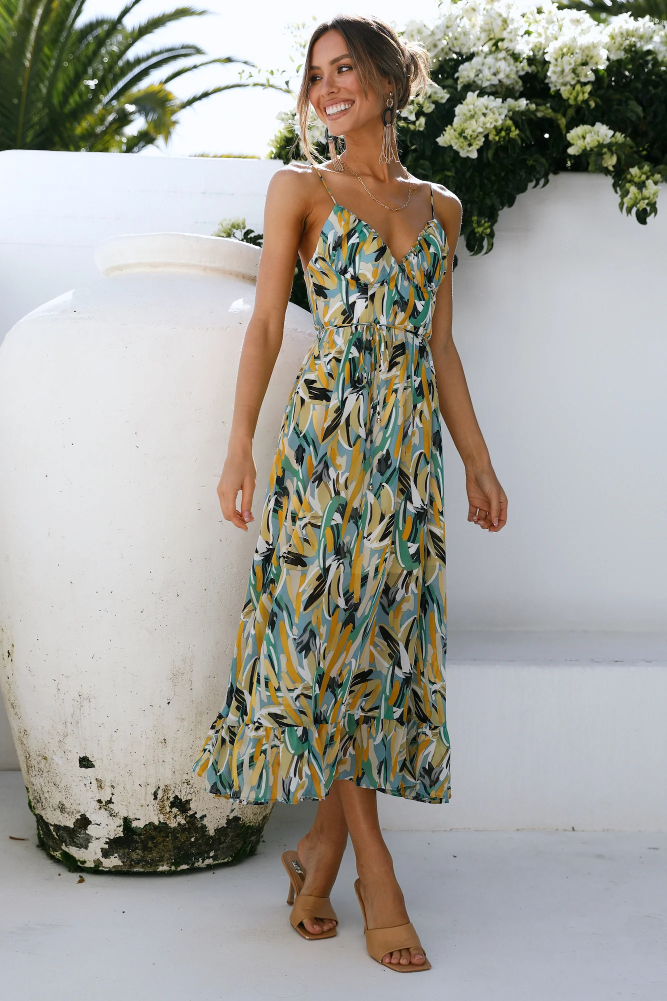 DORIA | Vestido estampado de temporada