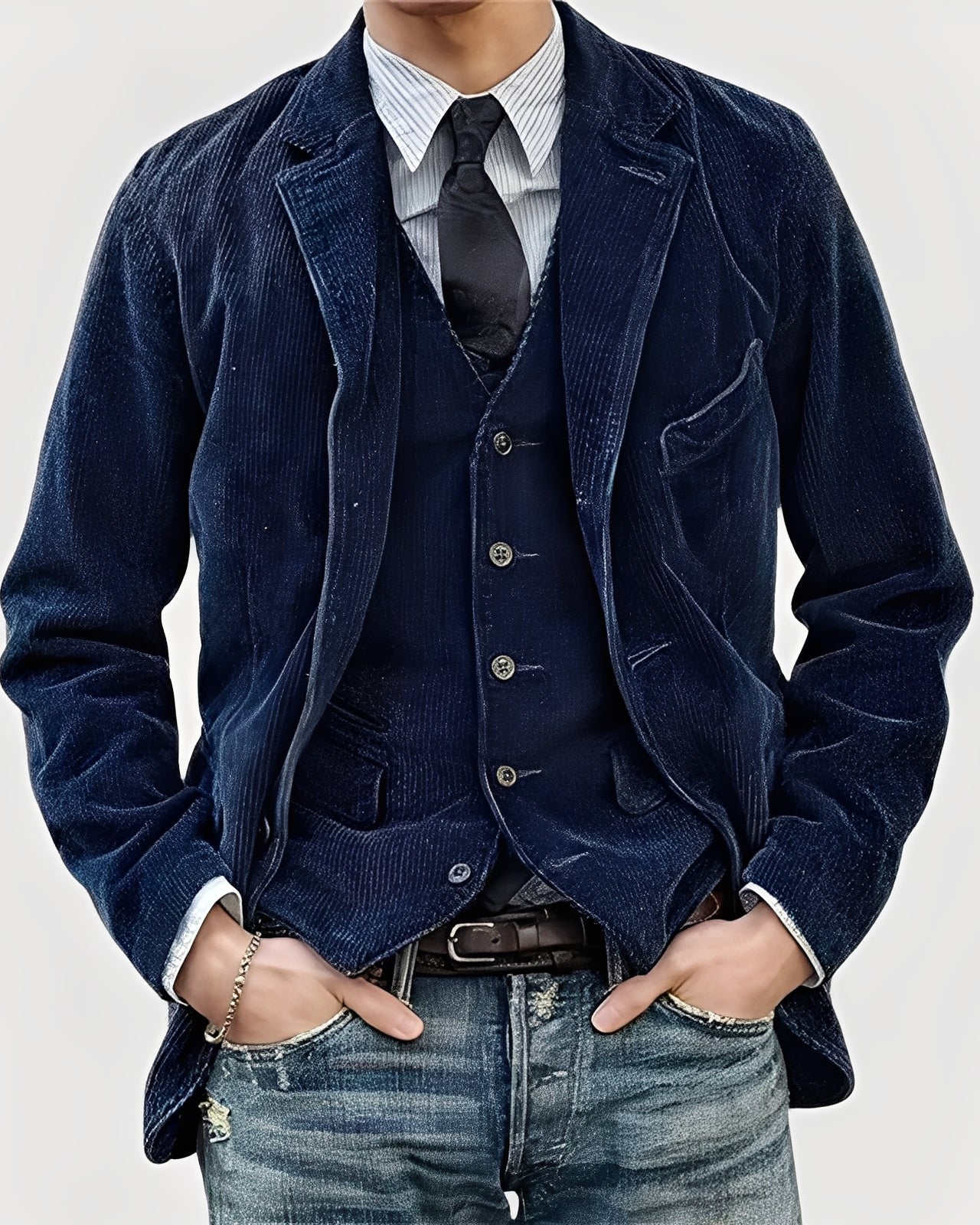 FLORENCE | Chaqueta y chaleco de pana