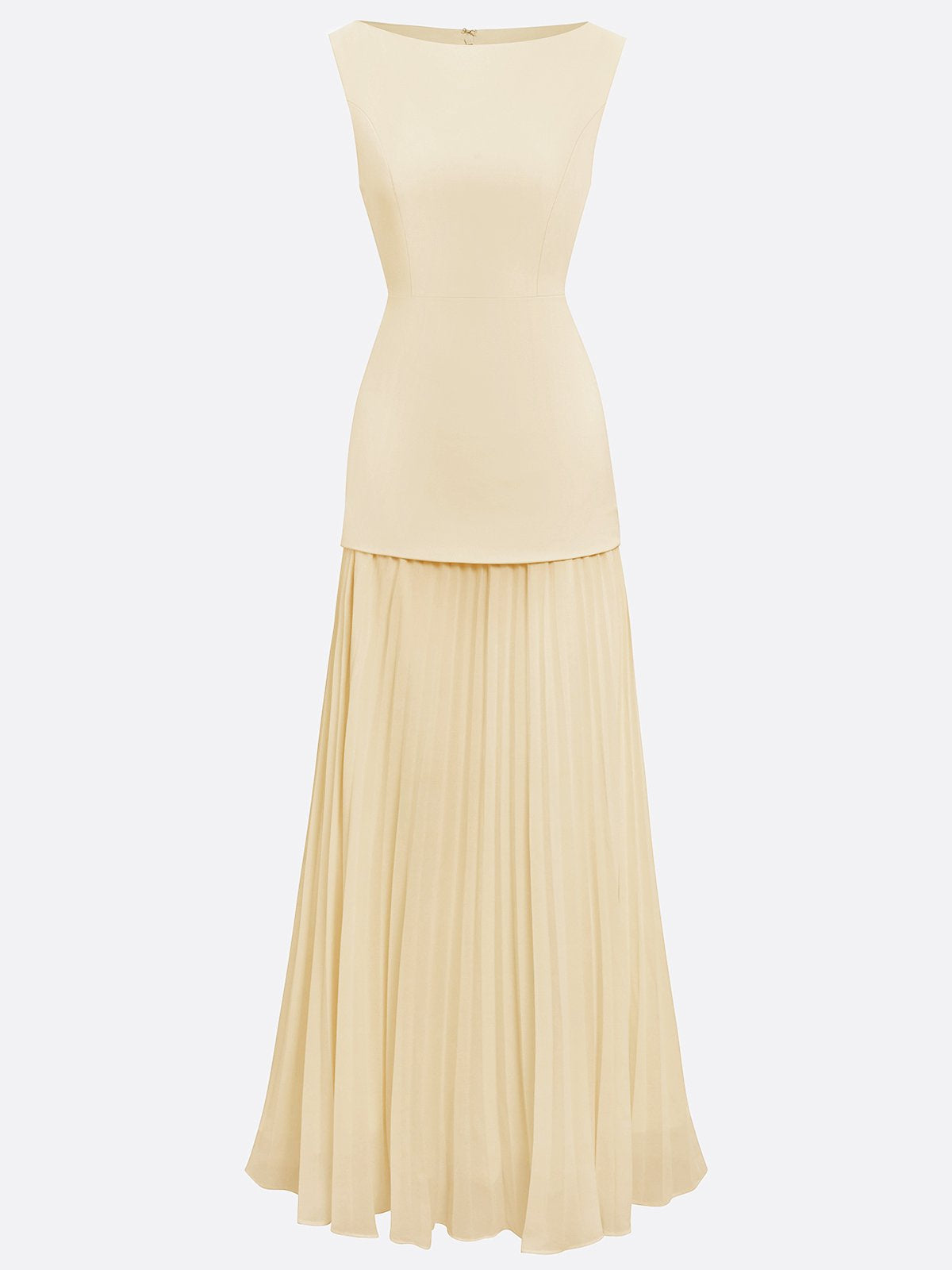 ELVIRA | Vestido largo plisado de diseño