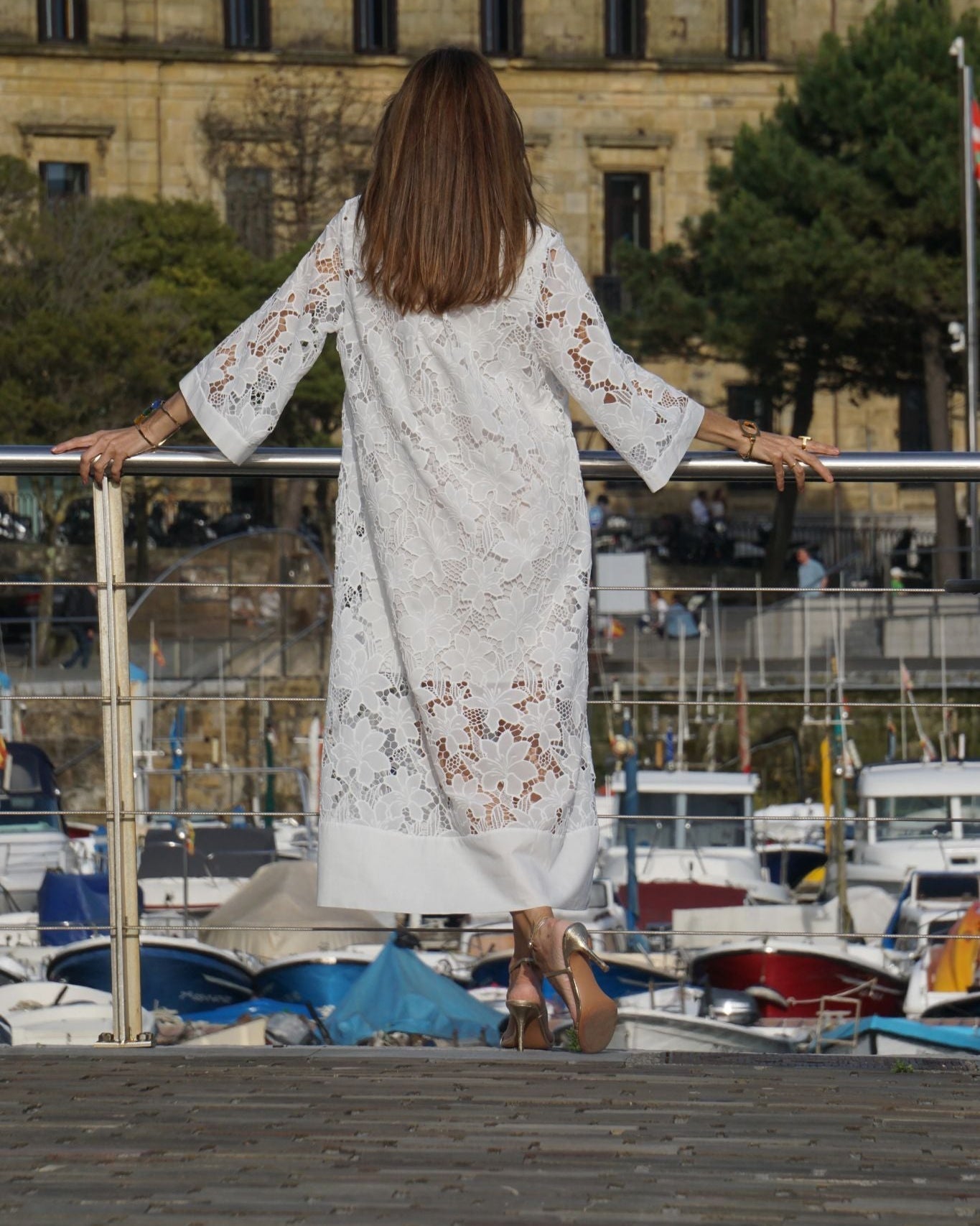 SILVINA | Vestido largo estmapado