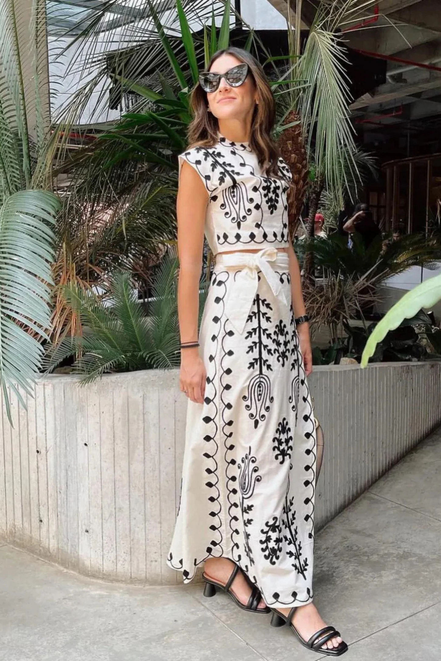 MARA | Conjunto de top y falda larga