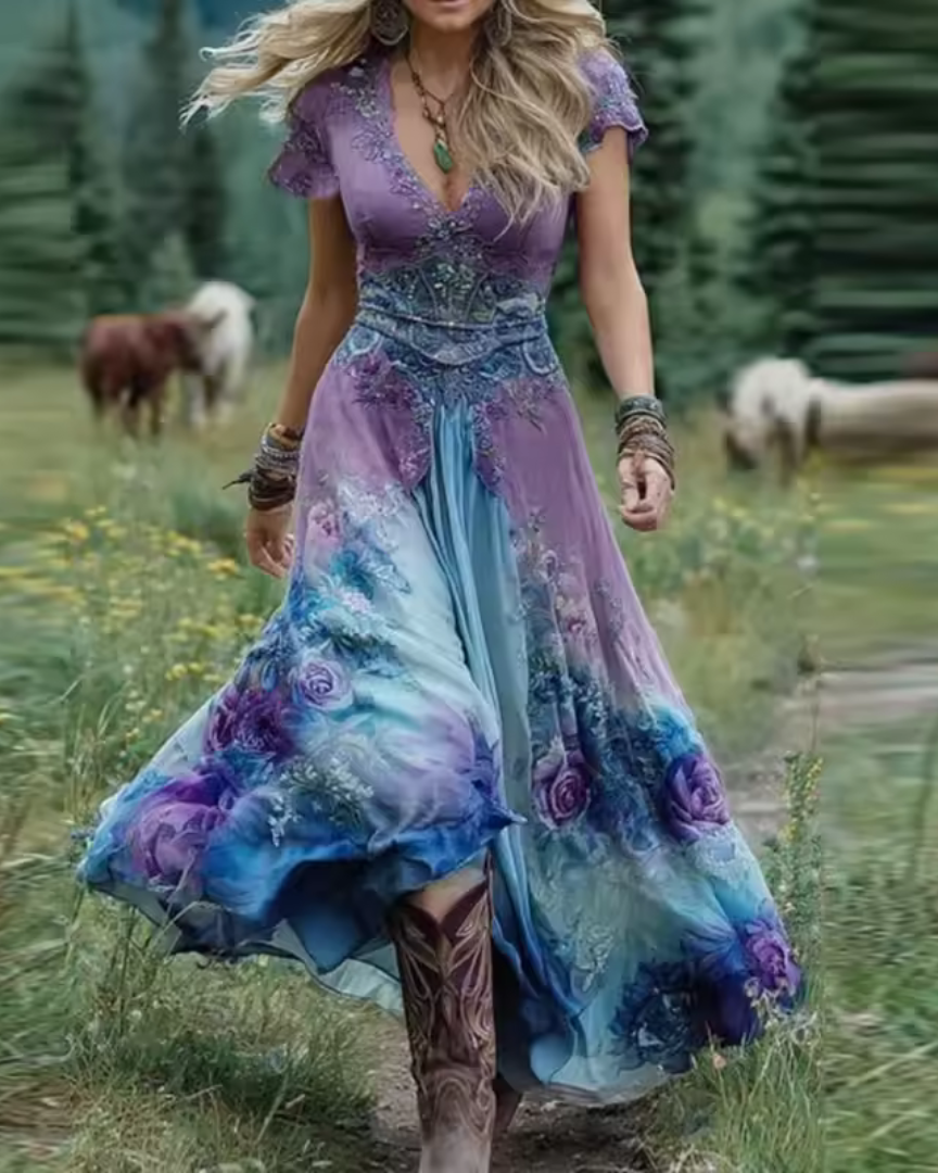 CELESTE | Vestido con diseño floral