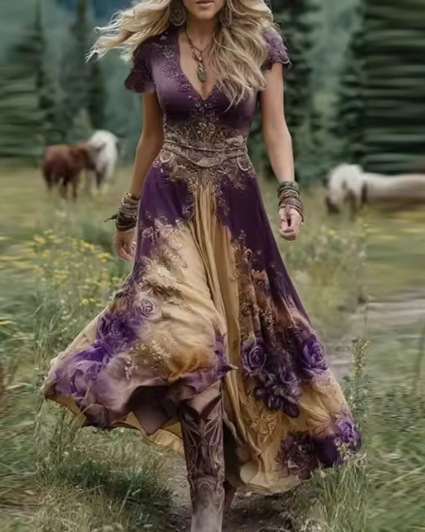 CELESTE | Vestido con diseño floral