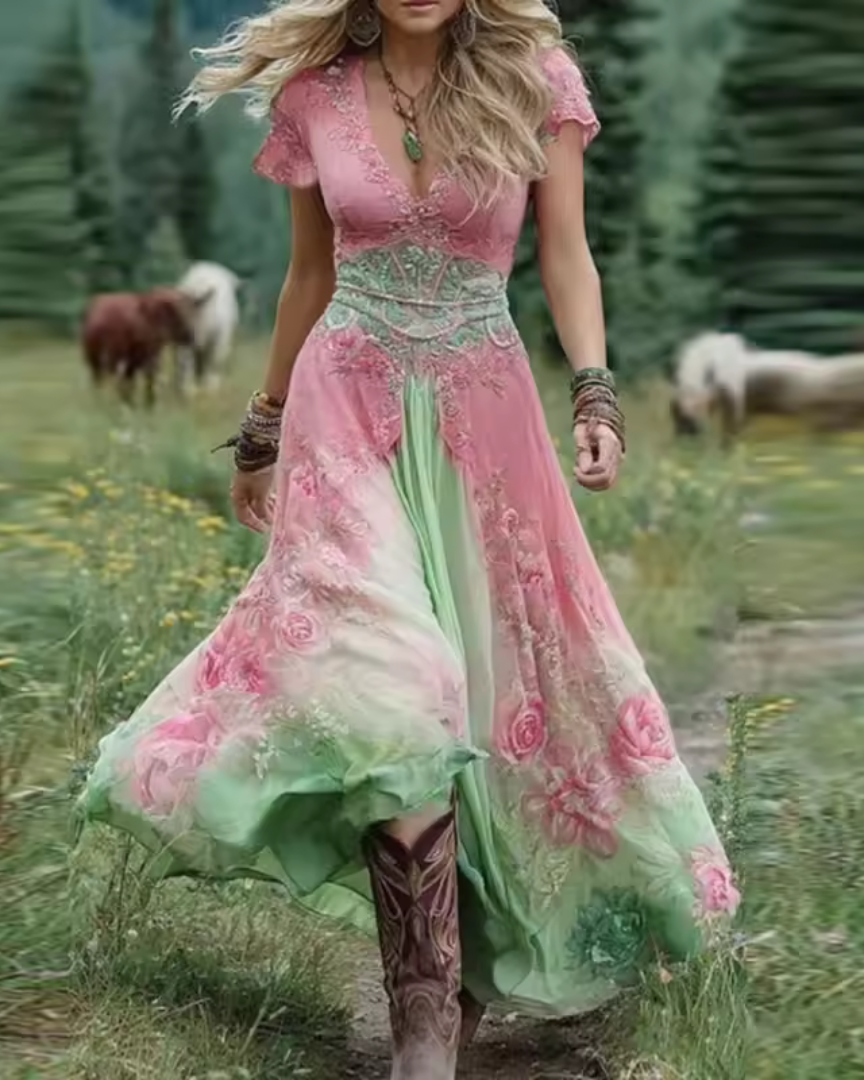 CELESTE | Vestido con diseño floral