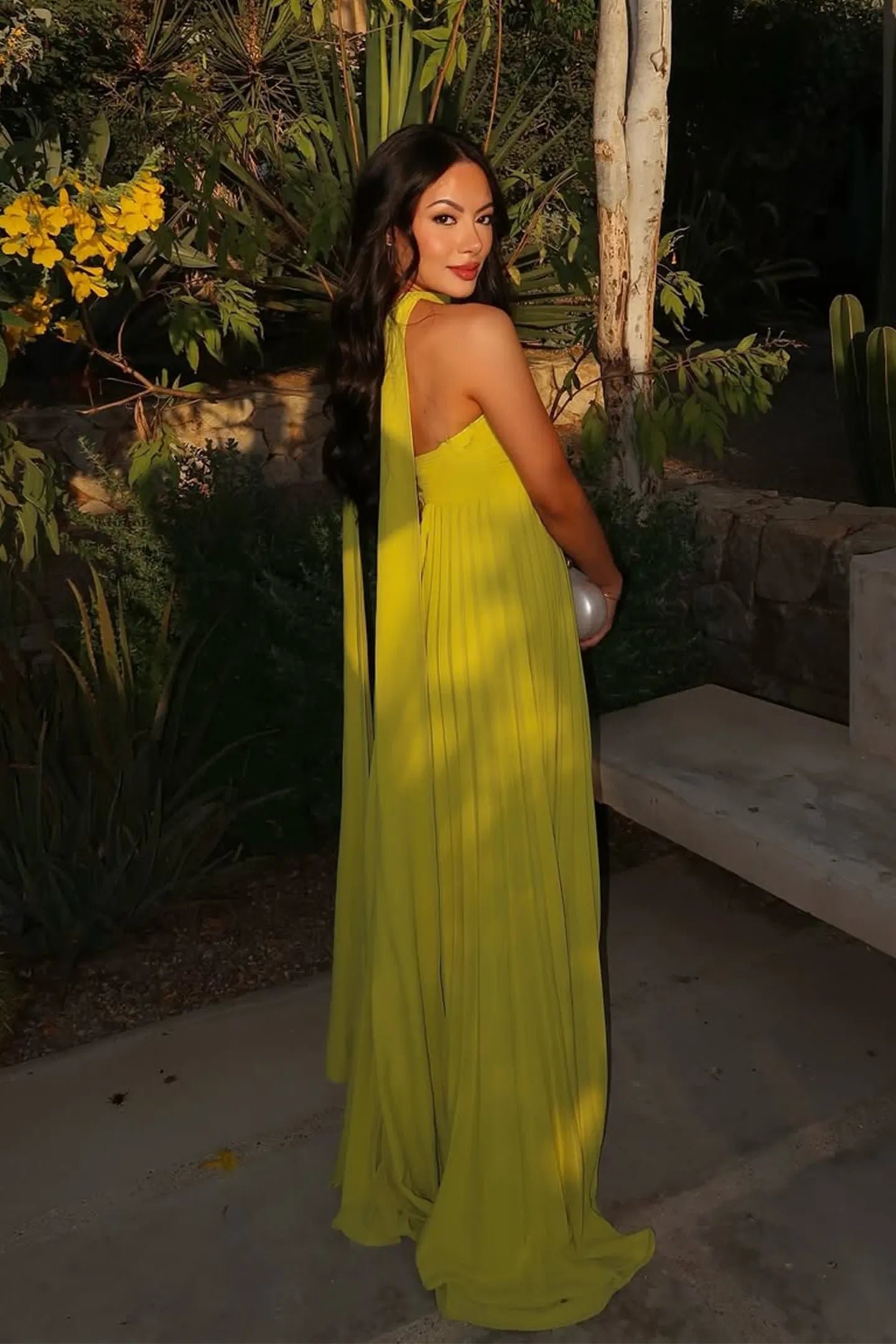 ISABELA | Vestido largo plisado