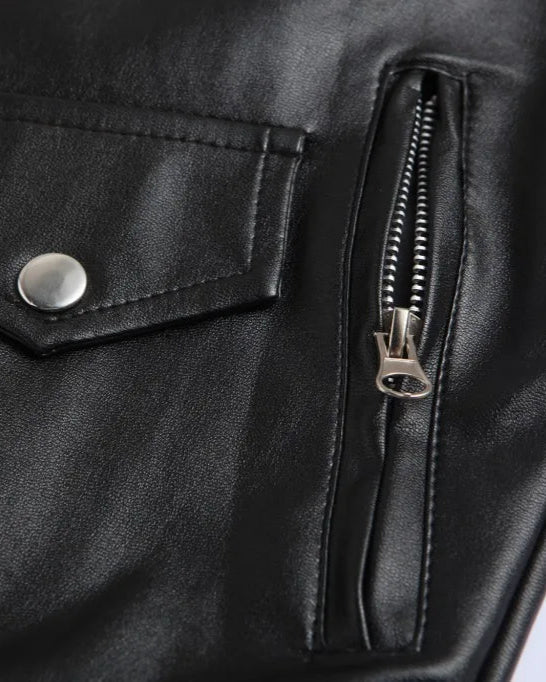 CONNOR | Chaqueta de cuero bomber clásica