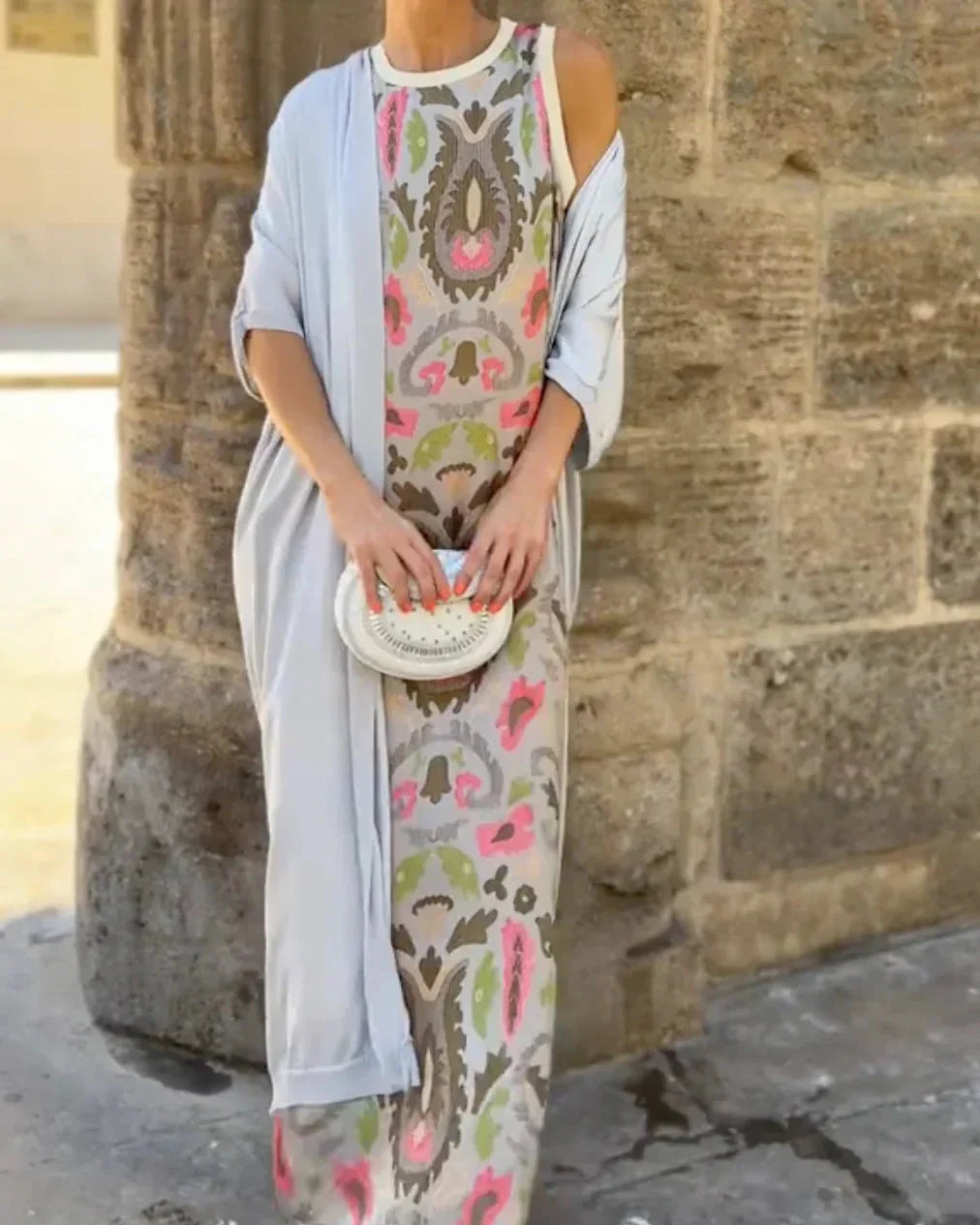 BELLA | Vestido estampado de temporada