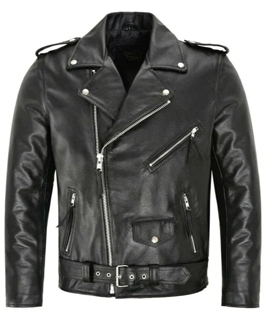 CONNOR | Chaqueta de cuero bomber clásica