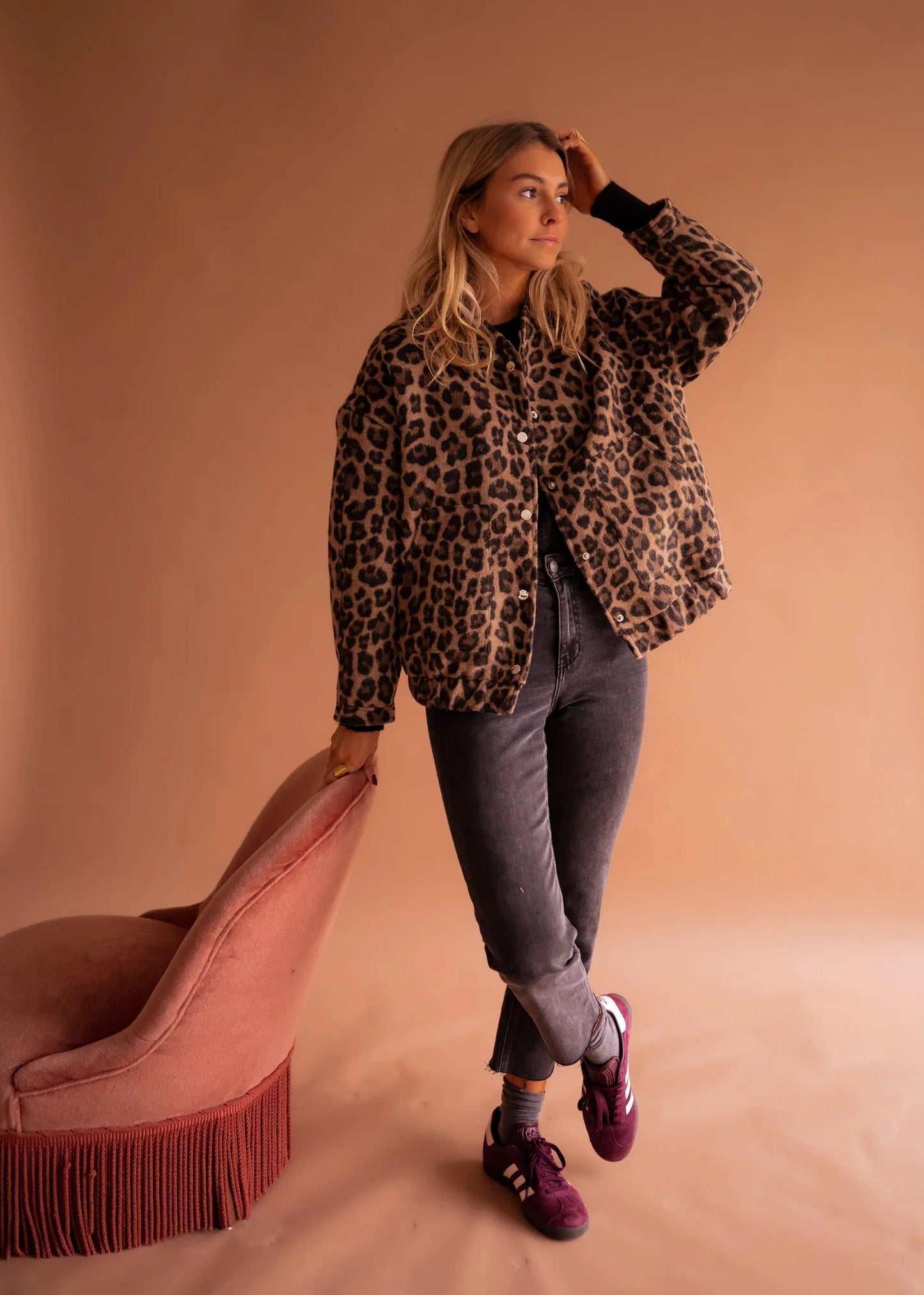 STELLA | Chaqueta estampada de leopardo