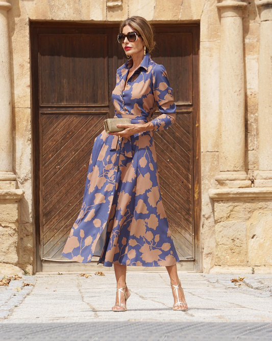 YOLANDA | Vestido largo estampado