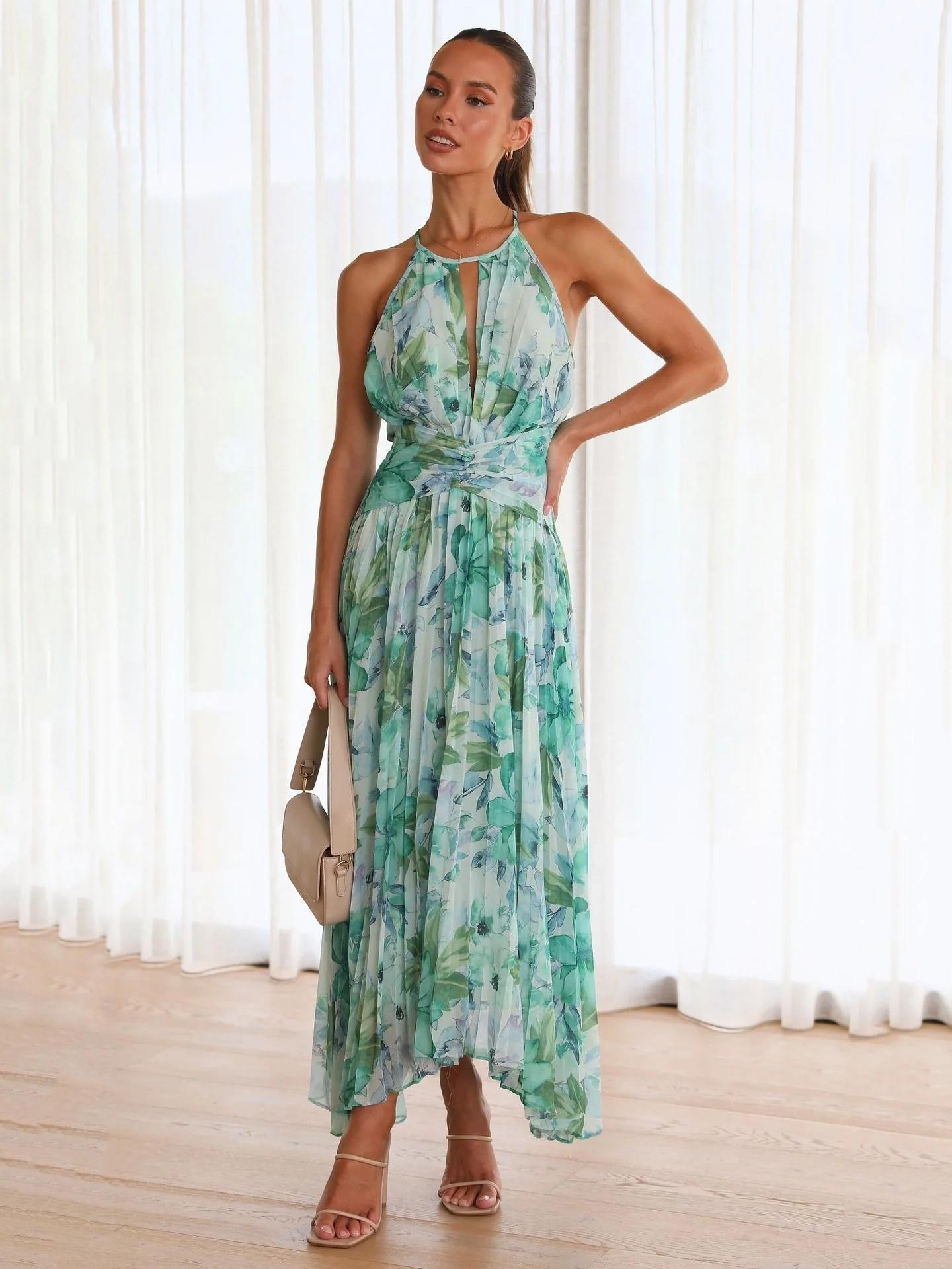 ALESSA | Maxi vestido estampado