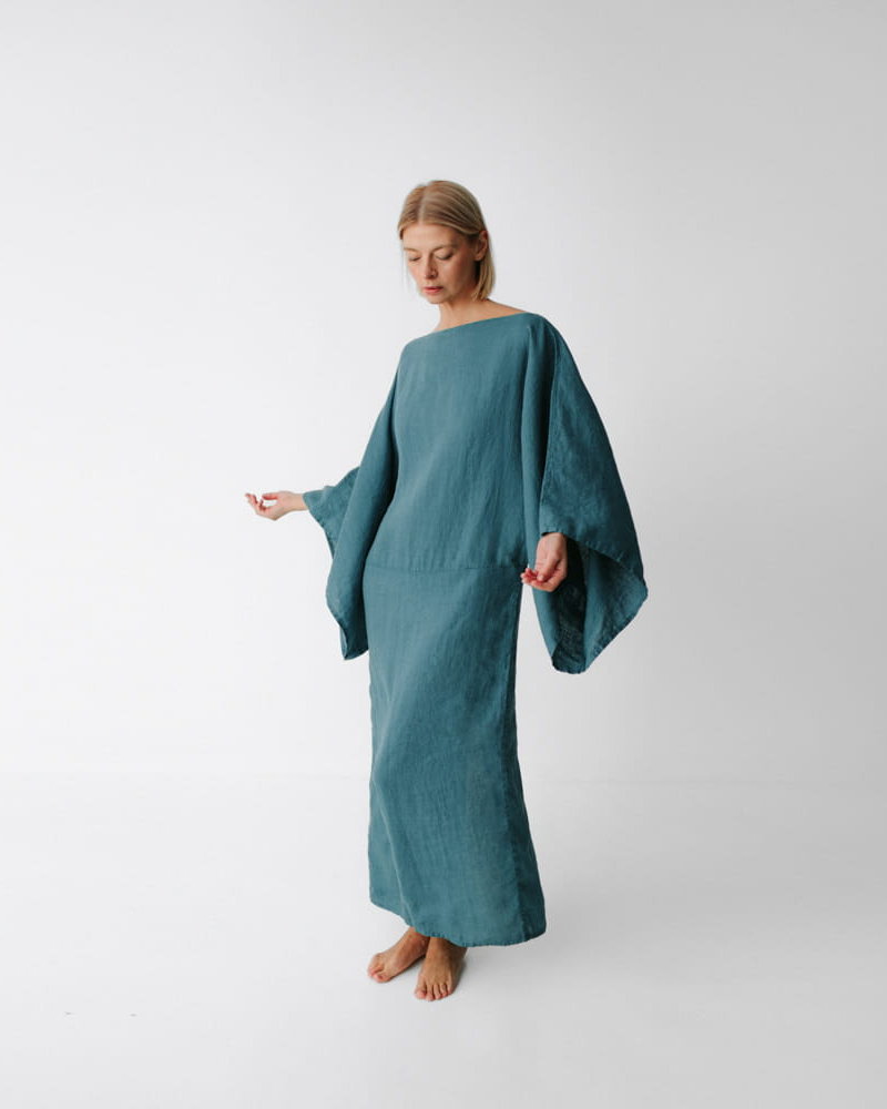 NOURA | Vestido largo de lino