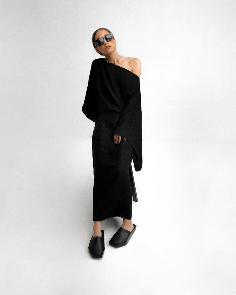 NOURA | Vestido largo de lino