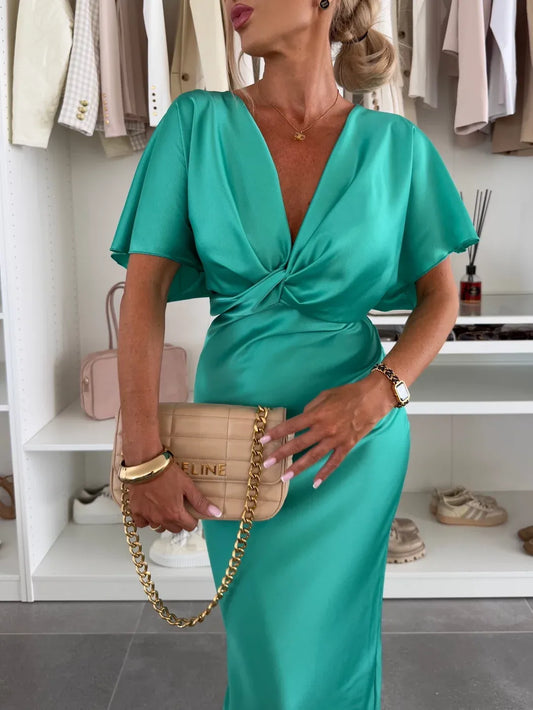 EMILIA | Vestido con nudo cruzado