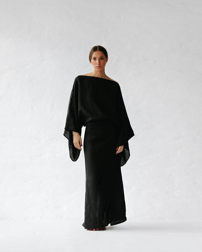 NOURA | Vestido largo de lino