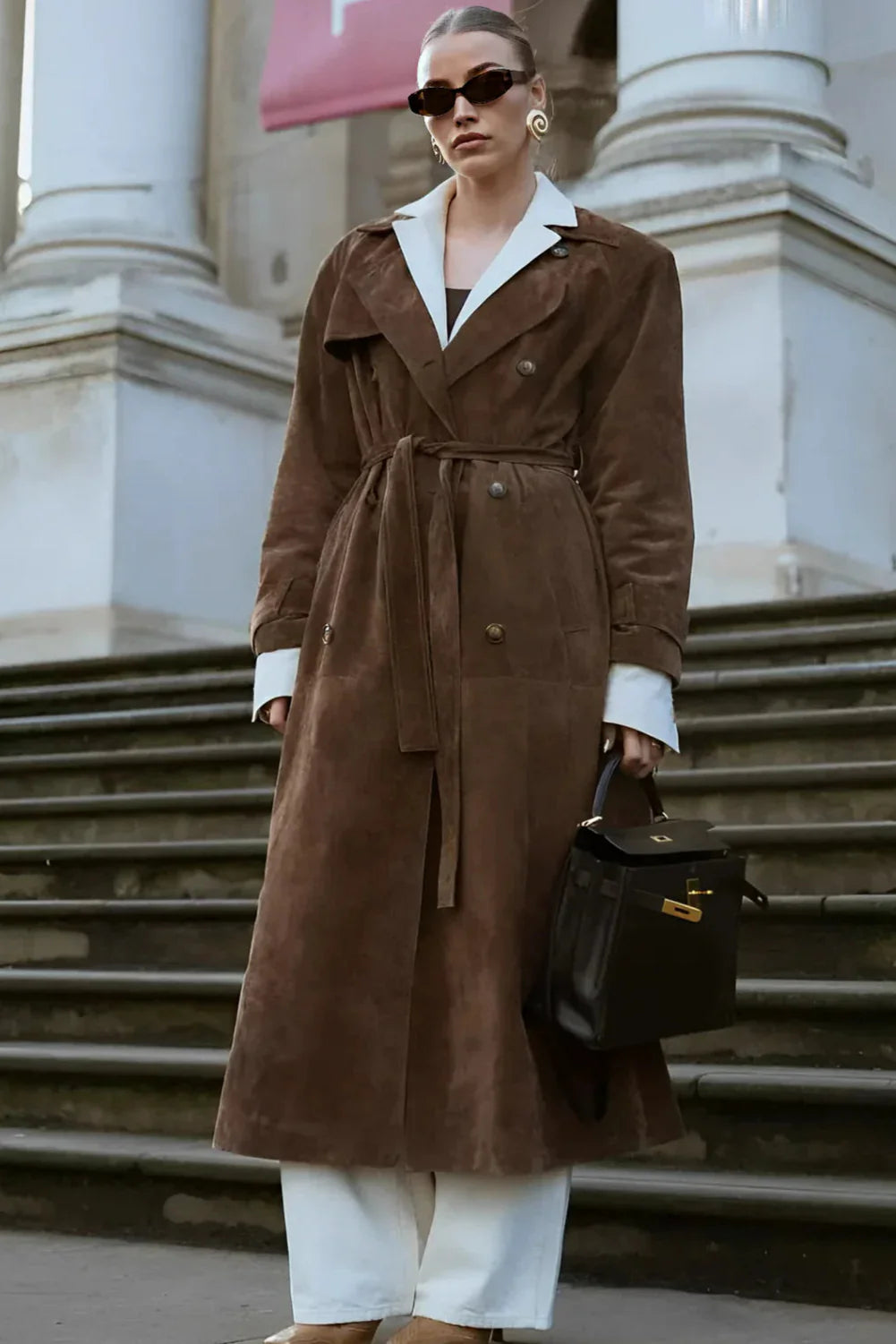 HARLOW | Trench aterciopelado