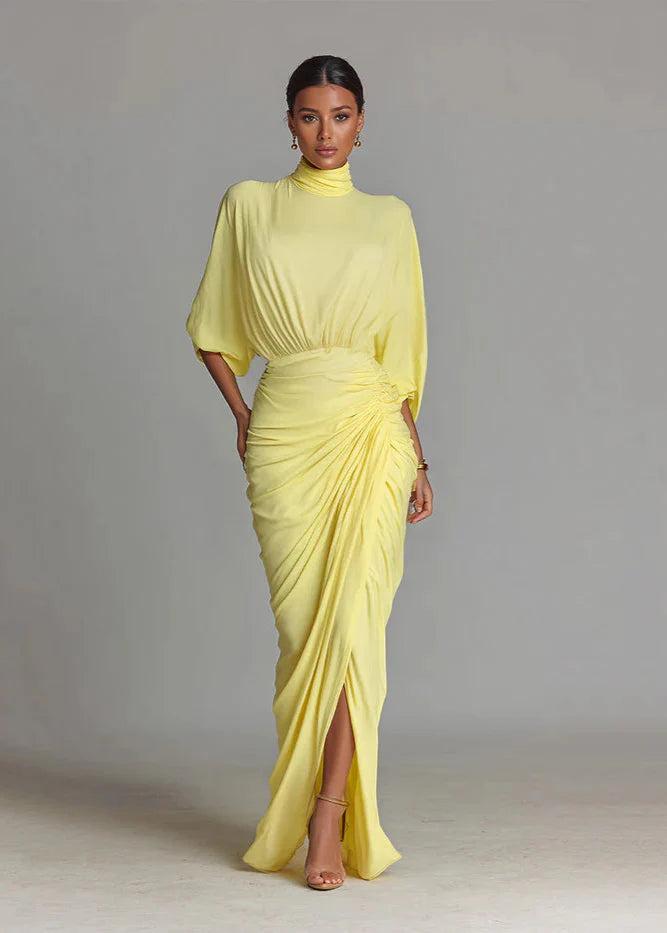 AUREA | Vestido largo sofisticádo con mangas