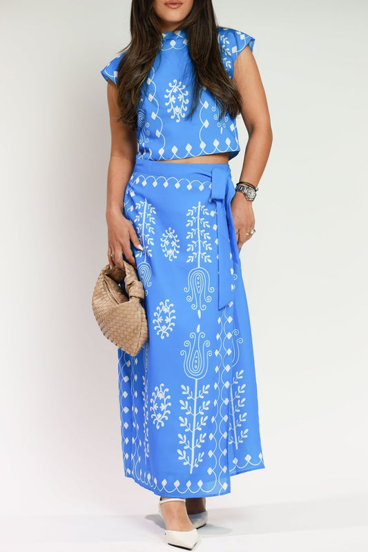 MARA | Conjunto de top y falda larga