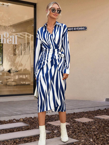 AMELIA | Vestido estampado cruzado