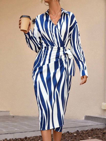 AMELIA | Vestido estampado cruzado