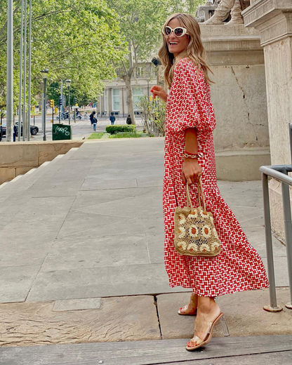 ZAIRA | Vestido estampado de temporada