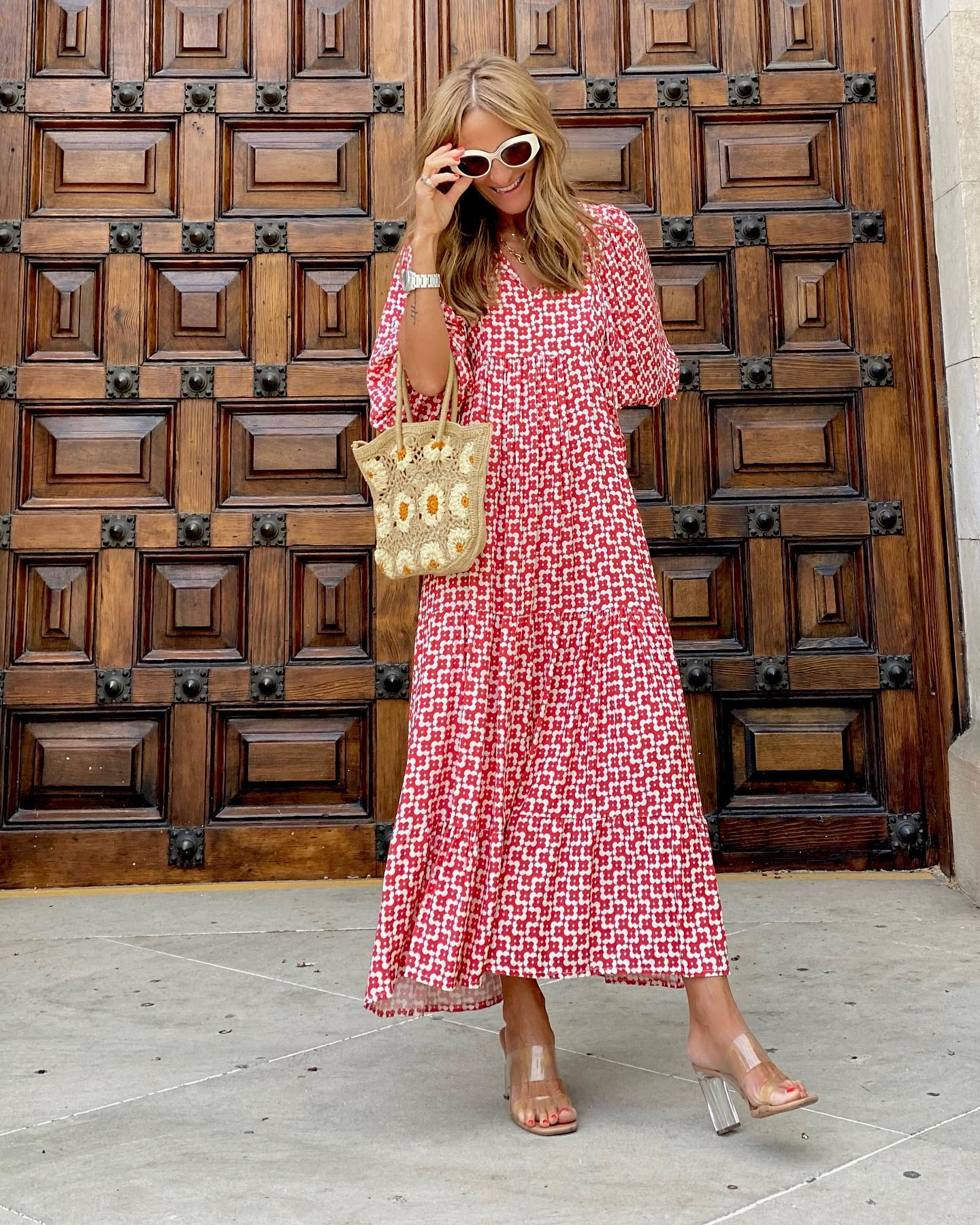 ZAIRA | Vestido estampado de temporada