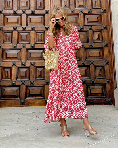 ZAIRA | Vestido estampado de temporada