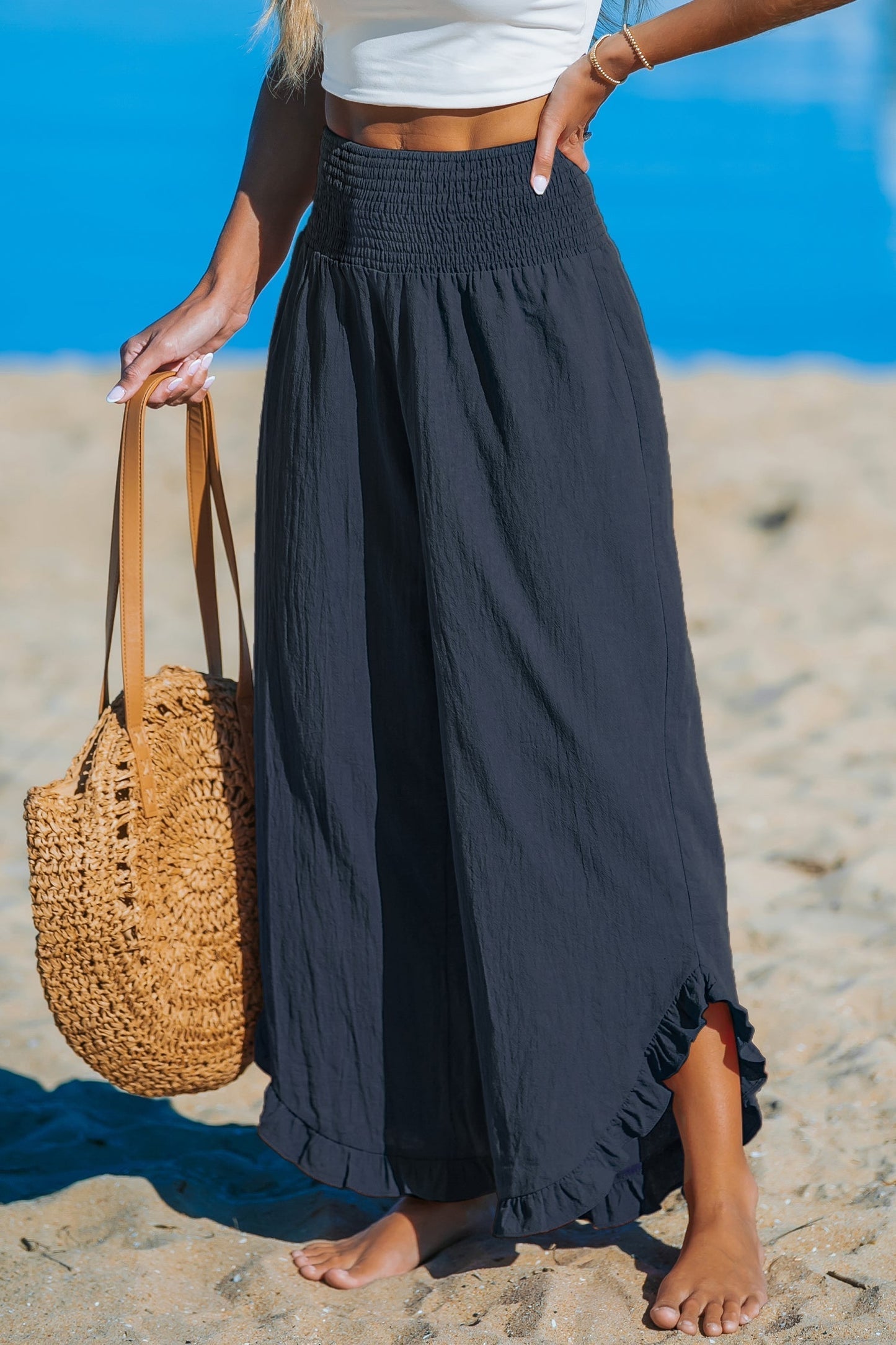 ARENA | Pantalón ancho con volantes