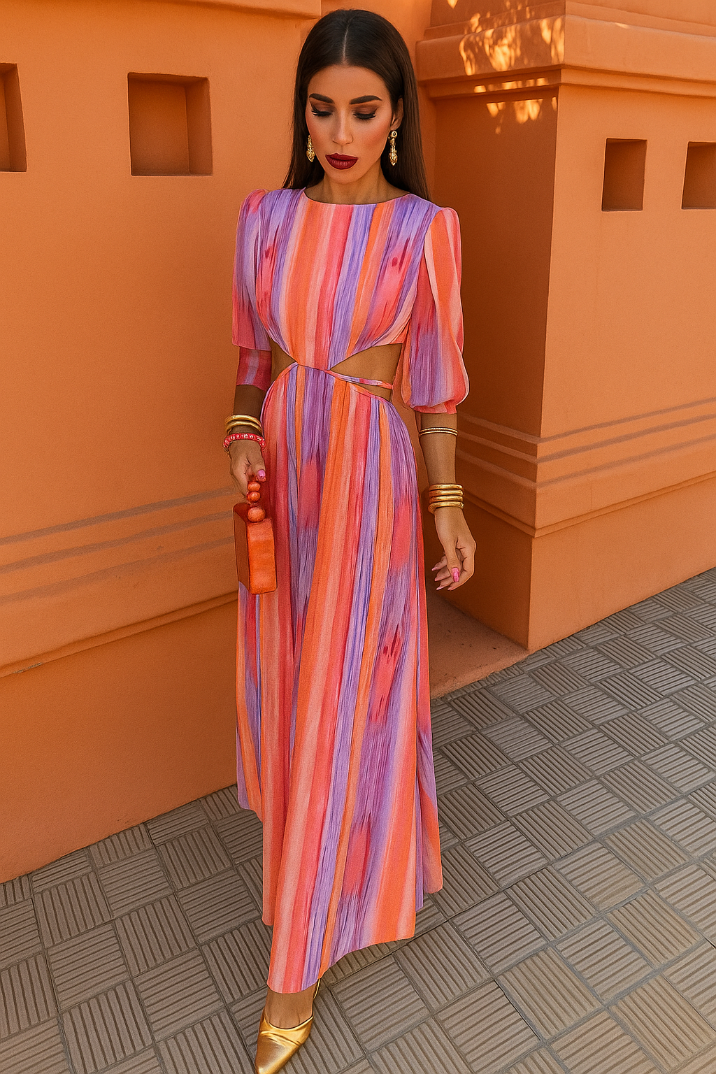 PALOMA  |  Vestido midi con aberturas.