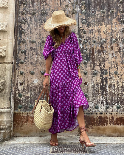 ZAIRA | Vestido estampado de temporada