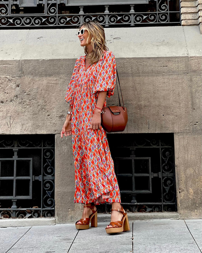 ZAIRA | Vestido estampado de temporada