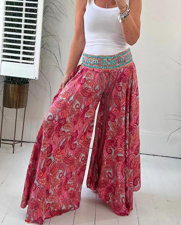 VIBRA | Pantalón boho estampado