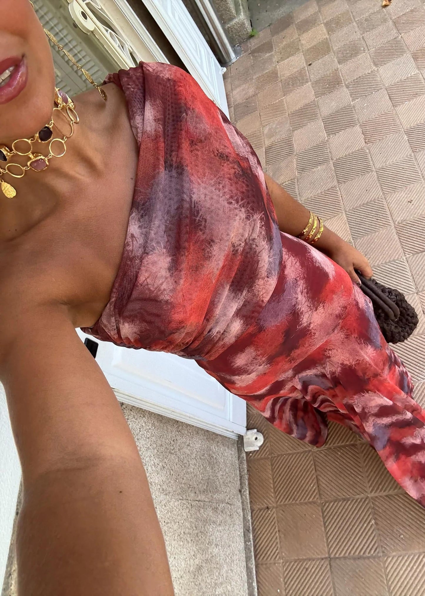 LUNA | Vestido tie dye maxi de diseño