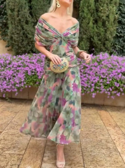 ALMA | Vestido largo con cuello en V