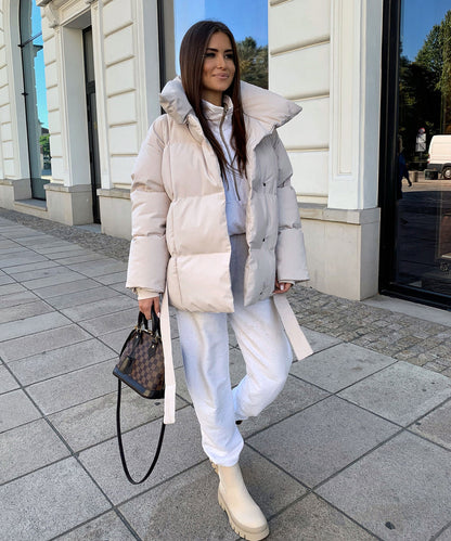 LUNA | Chaquetón acolchado con cinturón