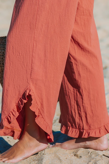 ARENA | Pantalón ancho con volantes