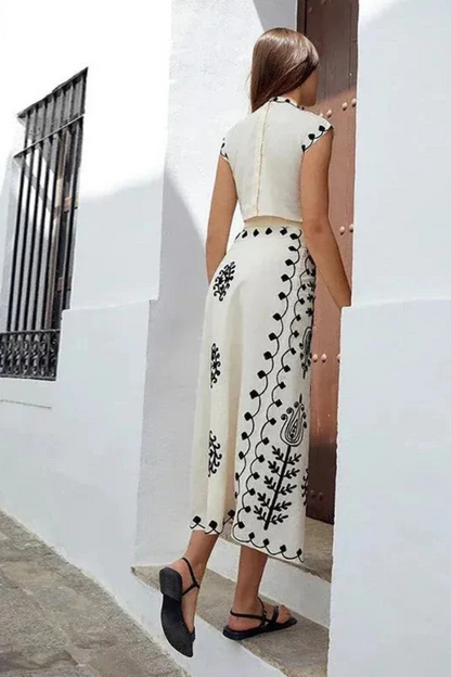 MARA | Conjunto de top y falda larga