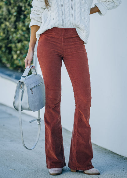 CHLOE | Pantalones acampanados de pana