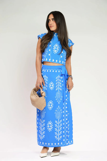 MARA | Conjunto de top y falda larga