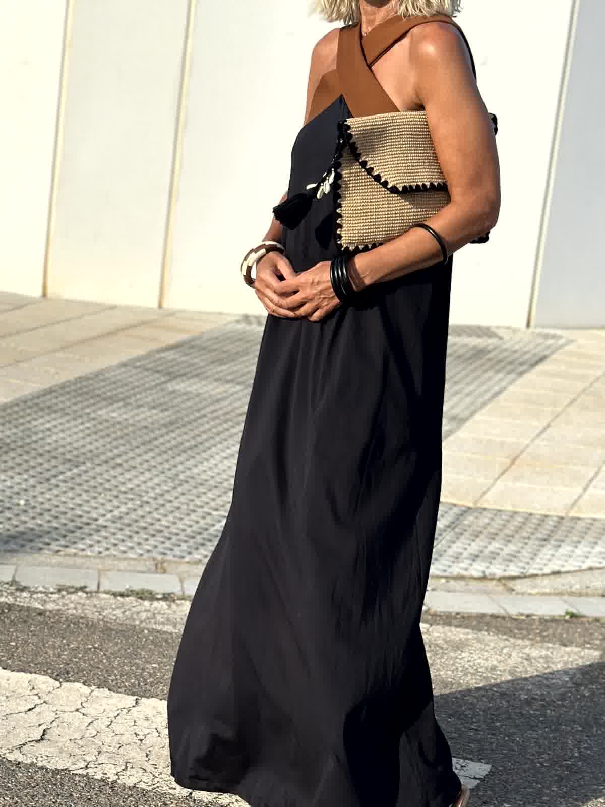 CANELA | Vestido con escote cruzado