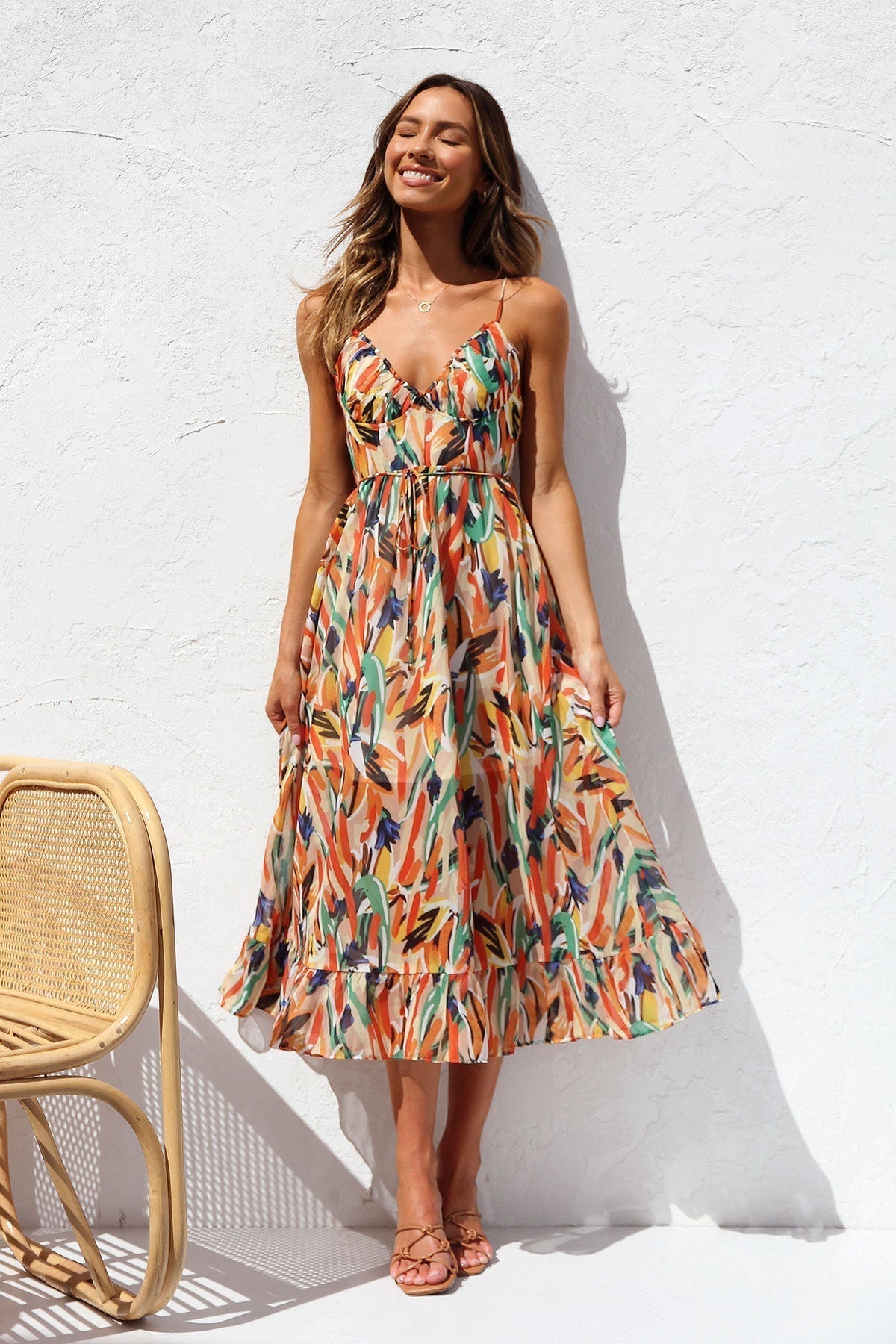 DORIA | Vestido estampado de temporada