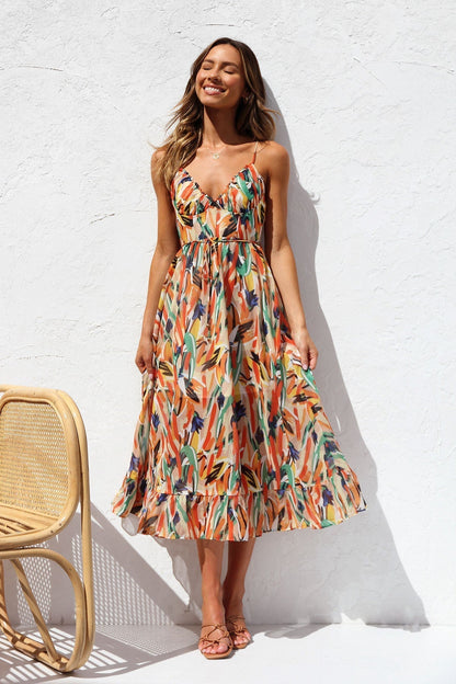 DORIA | Vestido estampado de temporada