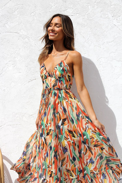 DORIA | Vestido estampado de temporada