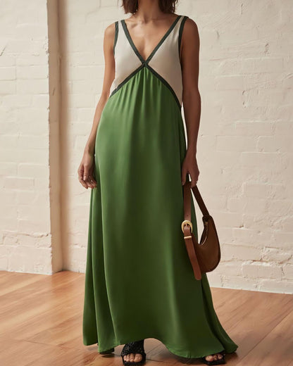 DONNA | Vestido largo con cuello V