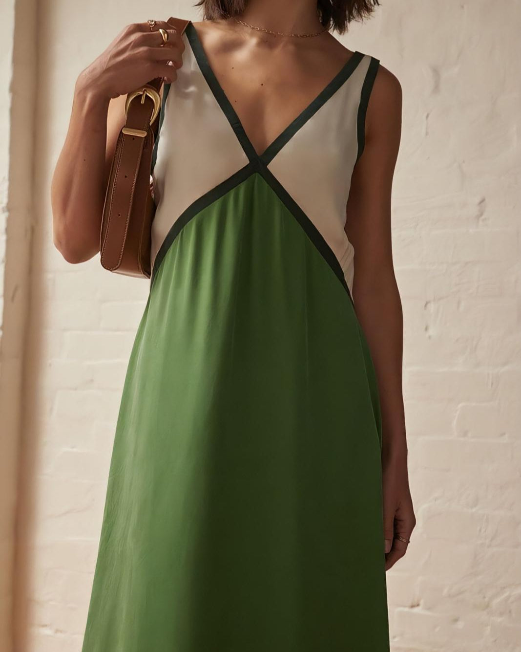 DONNA | Vestido largo con cuello V