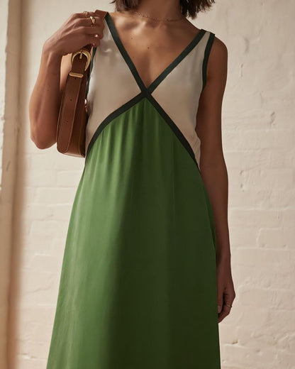 DONNA | Vestido largo con cuello V