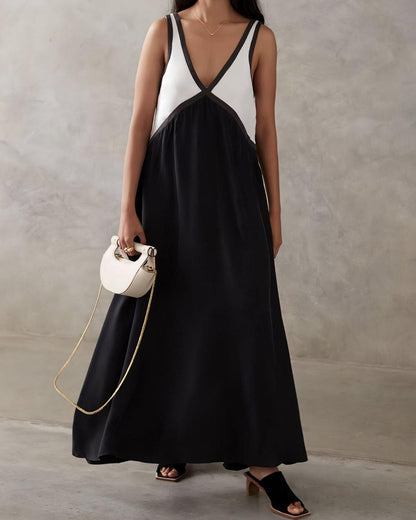 DONNA | Vestido largo con cuello V