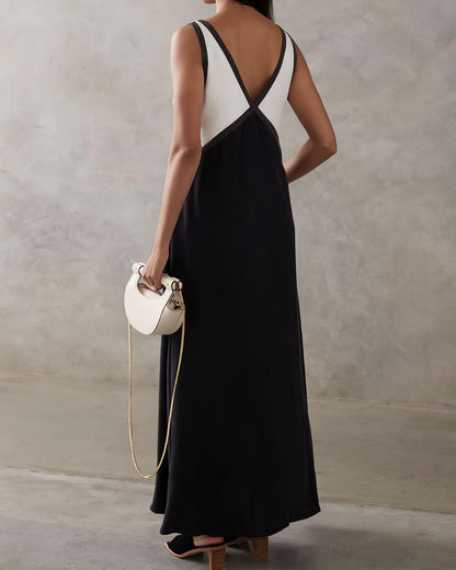 DONNA | Vestido largo con cuello V